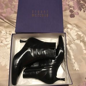 Stuart Weitzman Paris black calf boots
